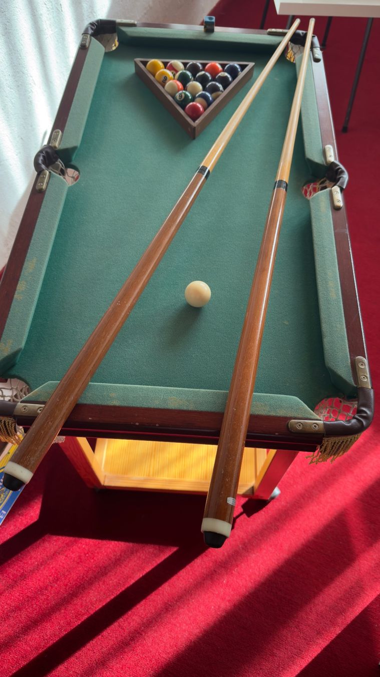 Tavoli da biliardo: Mini Billardtisch mit Zubehör – Usato da Erlinsbach venduto da pulverschneegut 3