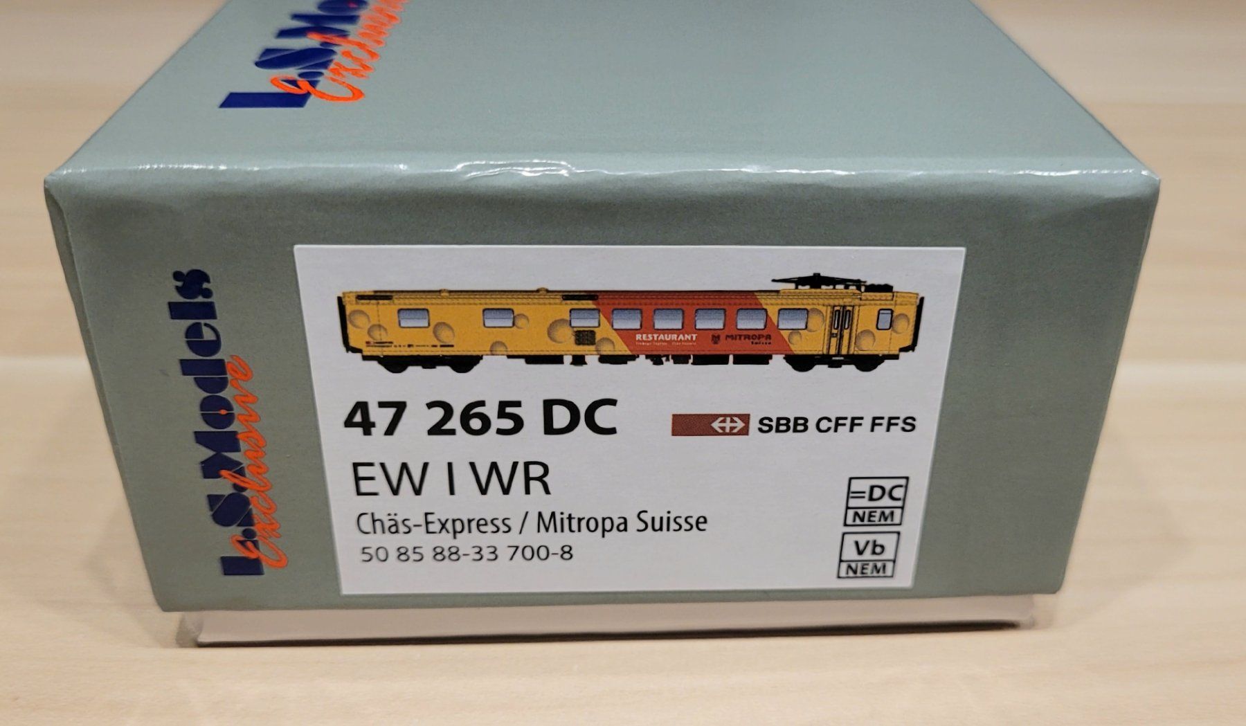 LS Models Trains électriques: LS Models 47265 DC SBB CFF FFS WR Chäs-Express Mitropa – Neuf avec emballage d'origine à Bremgarten AG par Sportivo2007 4