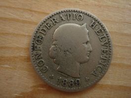 (S1) 5 Rappen 1889