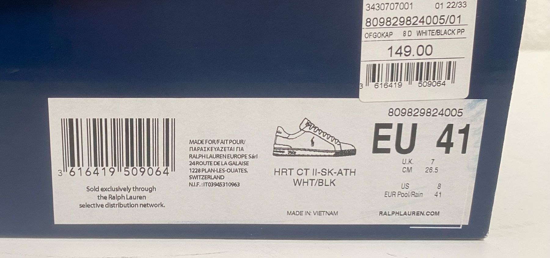 Ralph Lauren Herrenschuhe: POLO RALPH LAUREN SNEAKER  Gr.41 Fr.149.- – Neu und originalverpackt aus Kerzers von oiram56 8