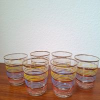 lot 6 verre vintage