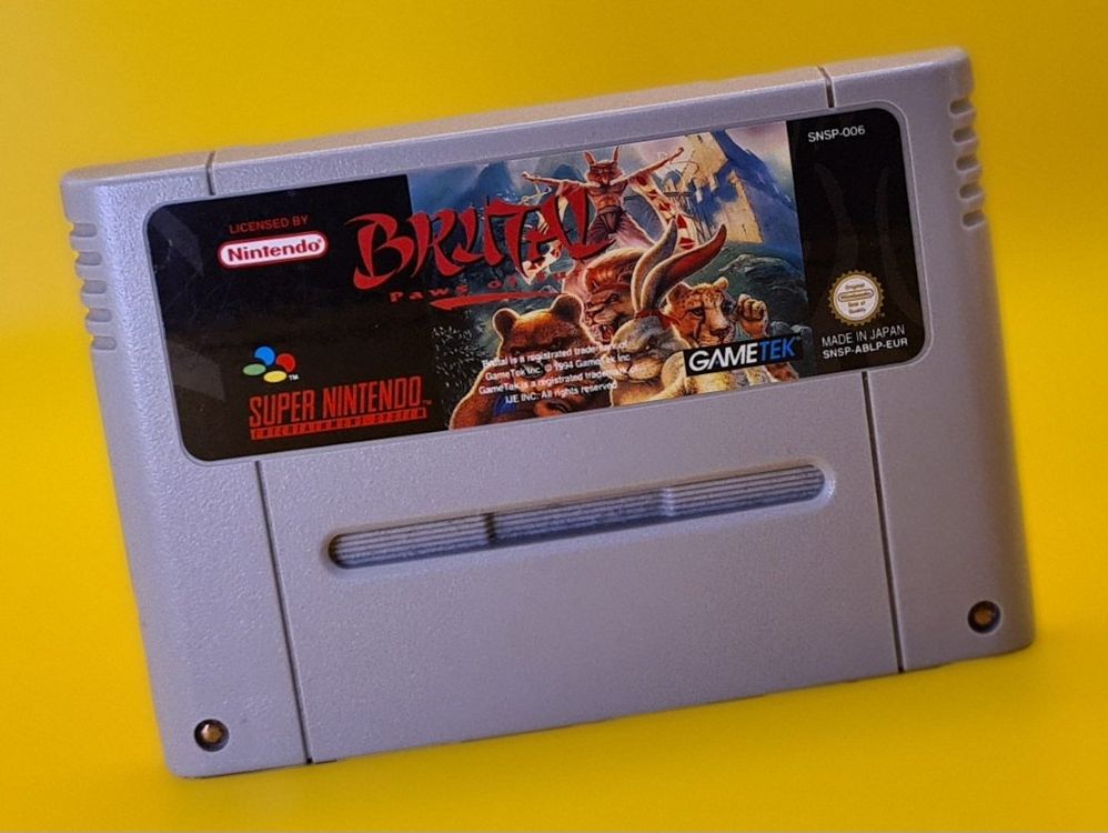 SNES | Brutal Paws of Fury | Modul | OVP | Anleitung (Gebraucht) in ...