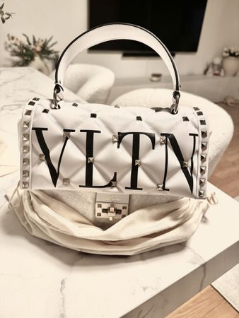 Valentino Garavani Rockstud Tasche – Weiss - WIE NEU