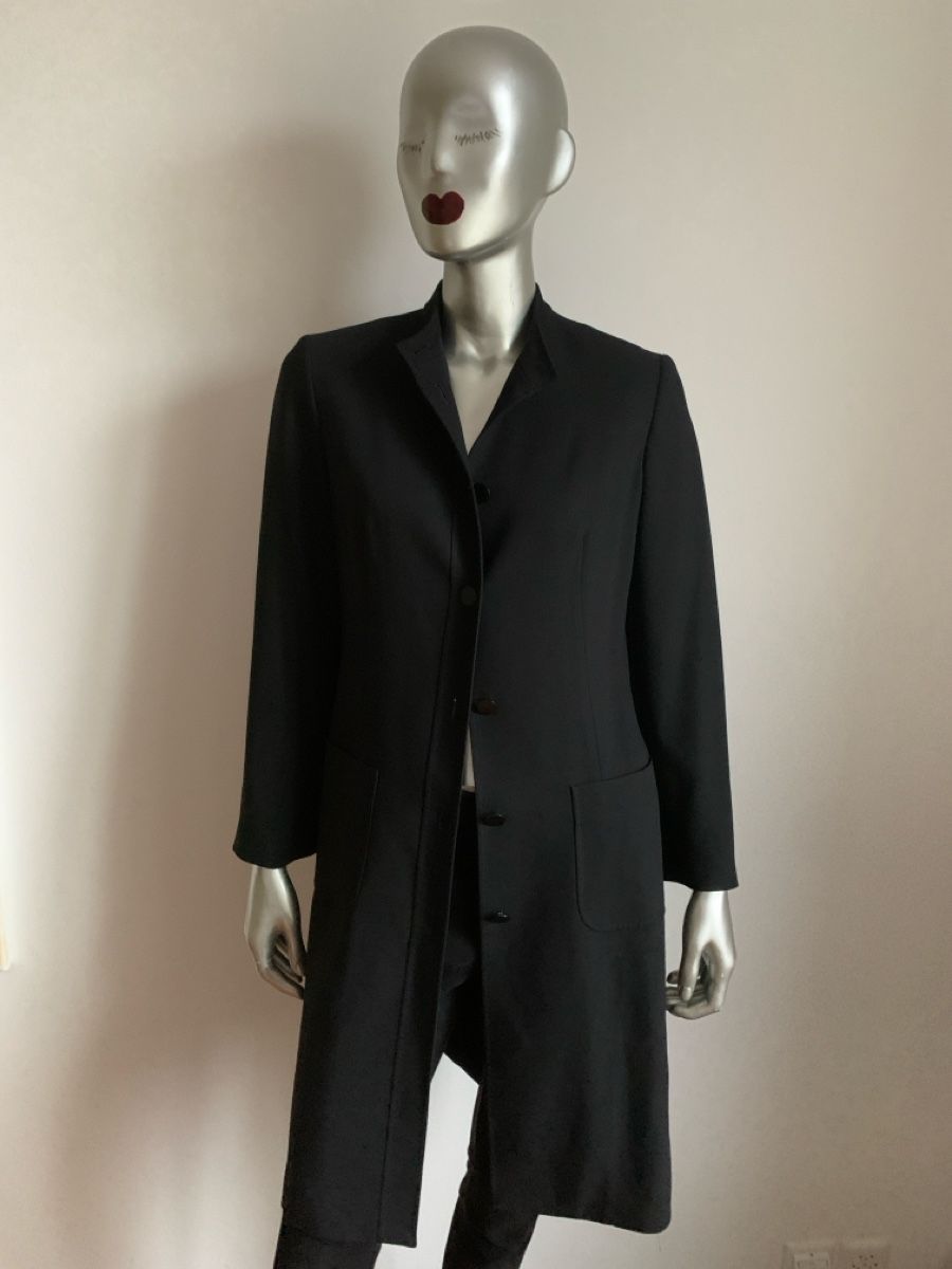 Max Mara Cappotti: MAXMARA: Cool & lässig - leichter schwarzer Mantel, 36 – Nuovo (secondo la descrizione) da Luzern venduto da paulablue 5