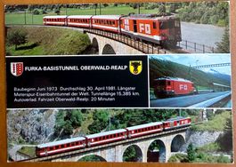 Glacier - Express Bahn - Furka Basistunnel - Oberwald Realp