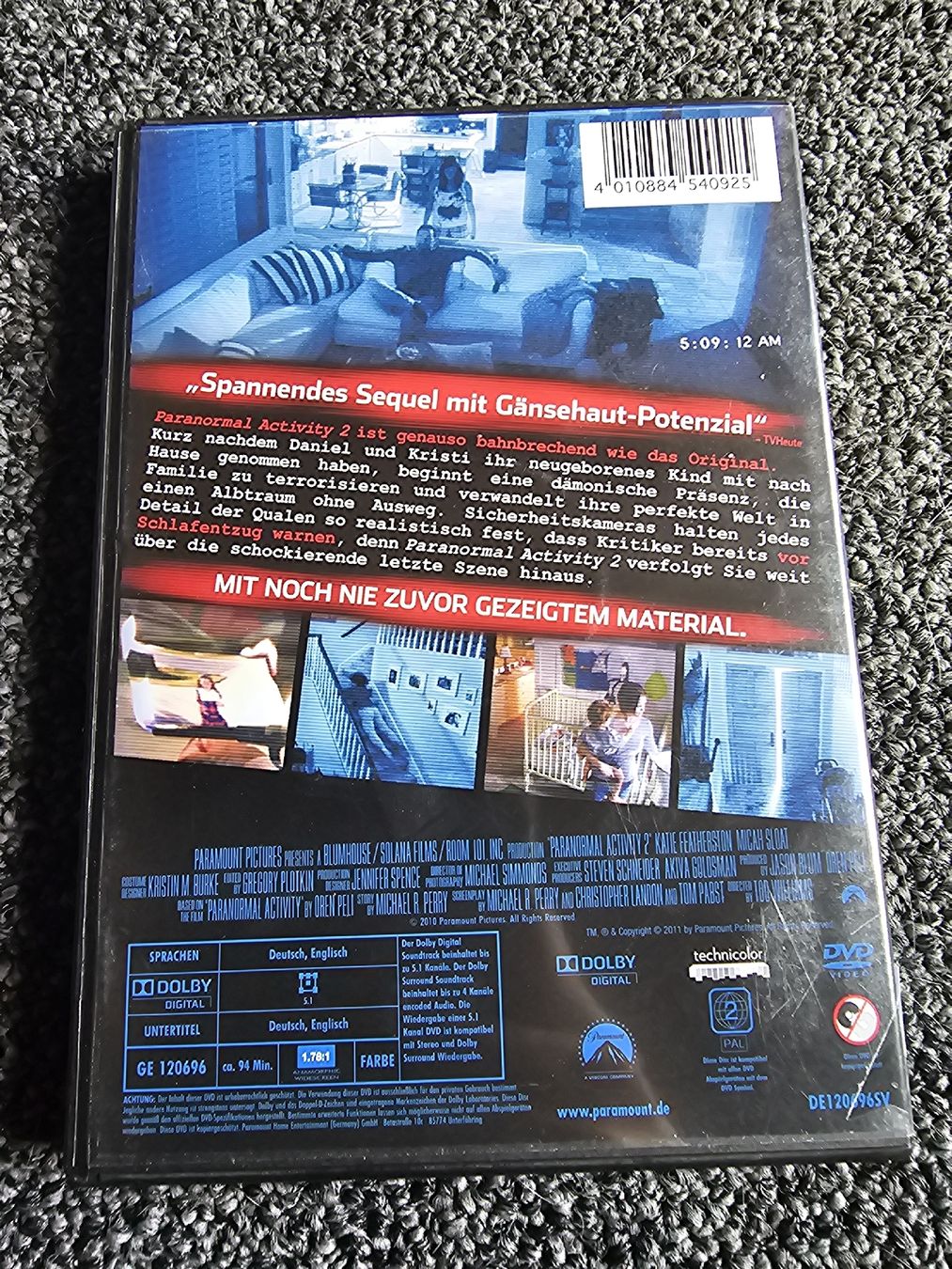 Tous les DVDs: DVD Paranormal Activity 2 (22238) – D'occasion à Ruswil par jan_bxl5 1