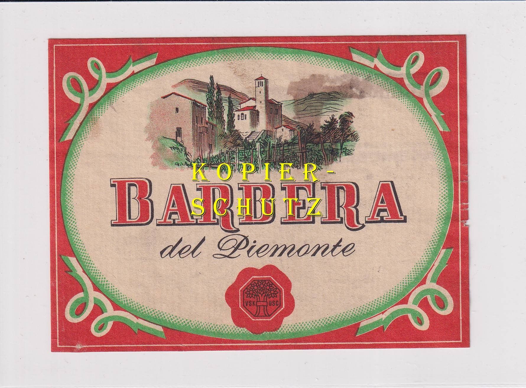 Papiere: Etikette - Barbera del Piemonte /bd – Gebraucht aus Hombrechtikon von Rudolf07