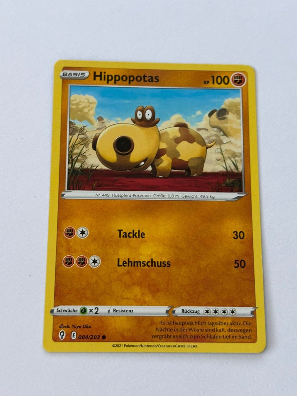 Pokémon Carte collezionabili: Hippopotas 084/203 – Usato da Herisau venduto da Seyashop_2