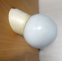 Vintage kleine Kugel Lampe, Wandlampe 60er Jahre, 7