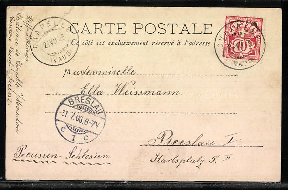Cartoline postali: AK Chapelle-sur-Moudon, Ecole ménagère – Usato da Berlin venduto da bartko-reher 1