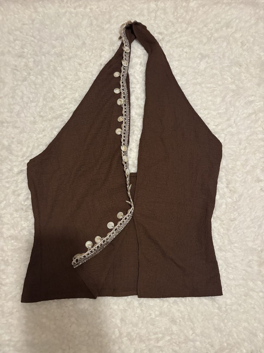 H&M Top: Top H&M braun Gr. M  – Nuovo e nell'imballaggio originale da Arbon venduto da Viktoriaa