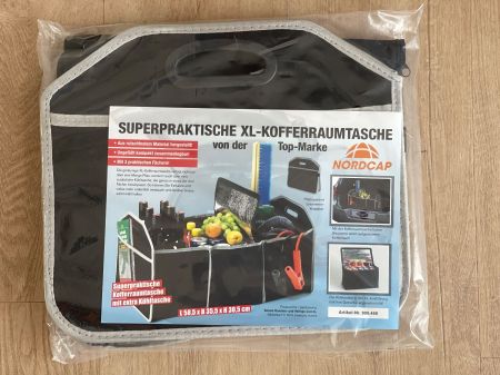 Praktische Kofferraumtasche Marke NORDKAP mit Kühltasche