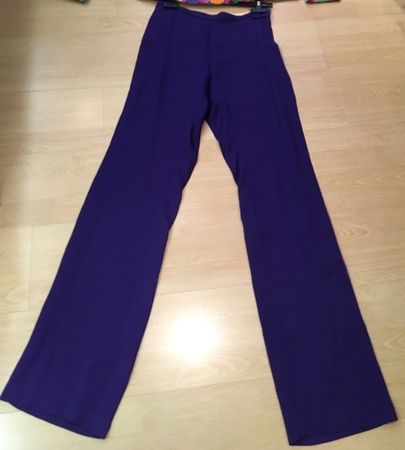 Vintage Christian Lacroix Bazar Hose Viscose violett FR 44