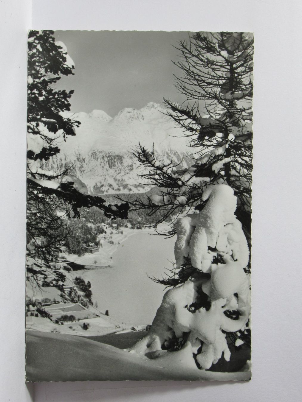 Cartoline postali: St. Moritzsee mit Piz Lanquard 1967 – Usato da Grenchen venduto da Bluemchen1900
