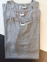 3x James & Micholson T-Shirt V- Ausschnitt (b)