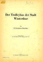 Broschüre «Der Trolleybus in Winterthur», 1939