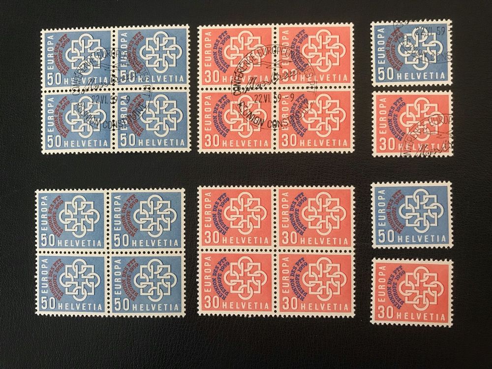 Prophila Collection Schweiz Briefmarke #682 Postfrisch MNH - PTT-Konferenz 1959, Sammlerqualität
