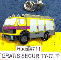 FEUERWEHR ZÜRICH OEL+CHEMIE-WEHR TRUCK LKW PIN ENAMEL LIMITI