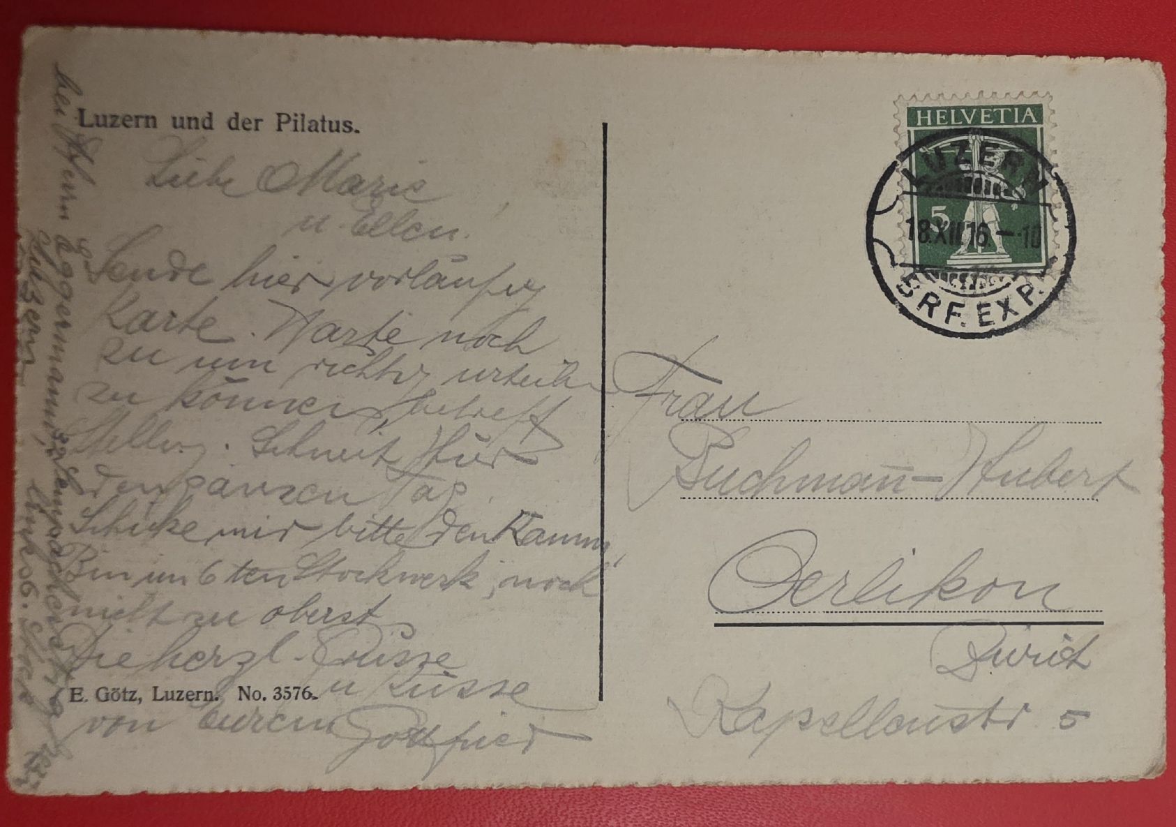 Cartoline postali: Ansichtskarte Luzern – Usato da Bern venduto da Kocholo 1