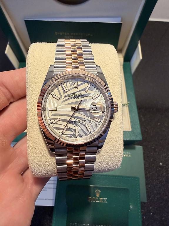 Rolex Orologi: Rolex Datejust 36 "Palm Dial" – Usato da Staufen venduto da KevKev66