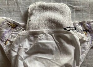 Secchi per pannolini & Pannolini: 1 Stoffwindel mit Klettverschluss mit Einlage Gr.S – Nuovo e nell'imballaggio originale da Matt venduto da Stoffwindel 3