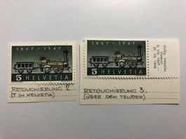 100 Jahre Eisenbahn CH 1947 Retouchen