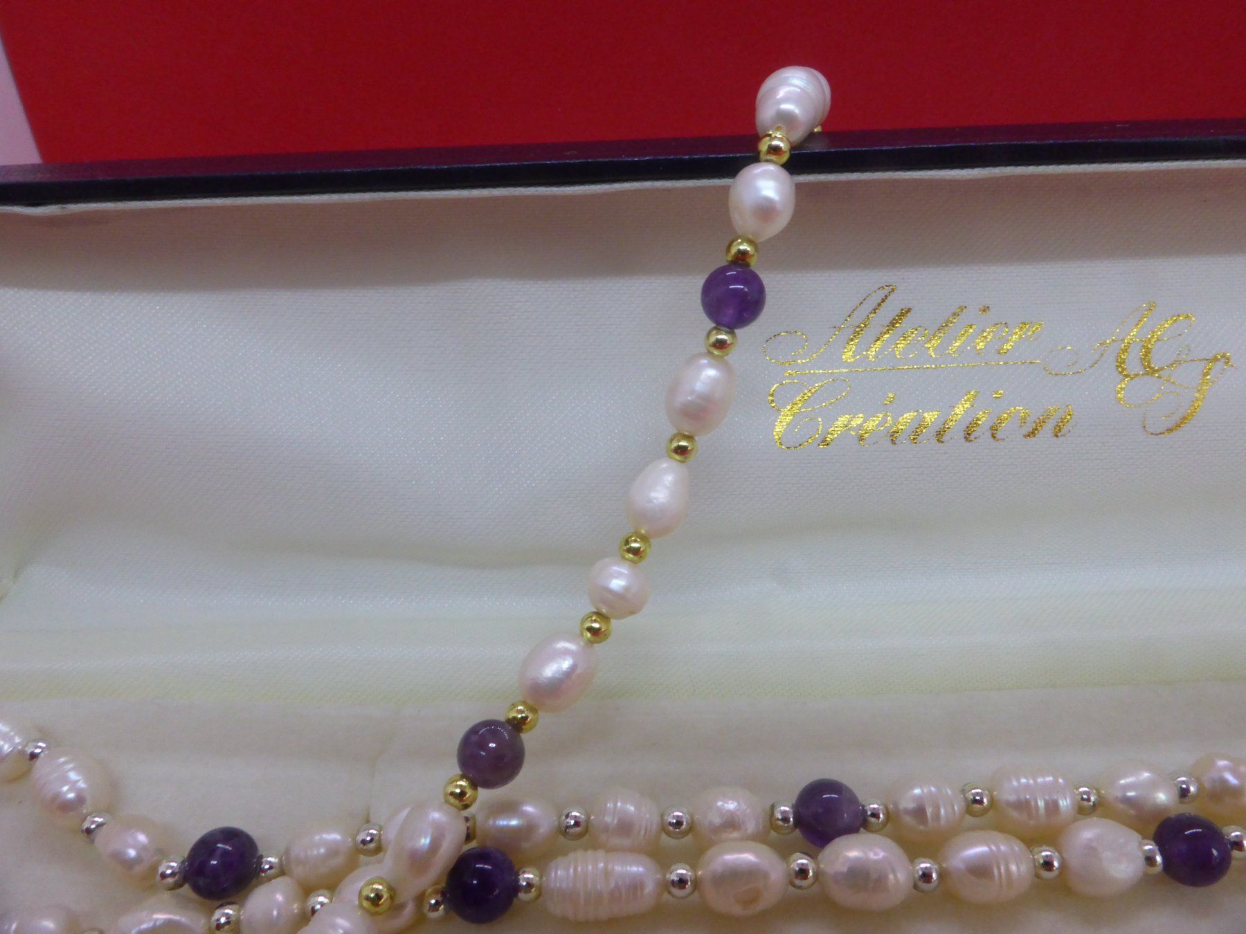 Altri gioielli: Collier et bracelet perles eau douce et boule améthyste – Usato da Porrentruy venduto da Tic-Time 3
