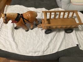 PFERD MIT WAGEN 50/60 JAHRE