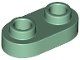 Lego Sand Green Plate, Round 1 x 2 with Open Studs 20 Stück