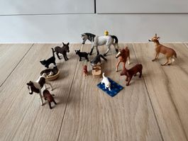 Schleich Tierfiguren-Konvolut – Pferde, Katzen, Hunde & Tier