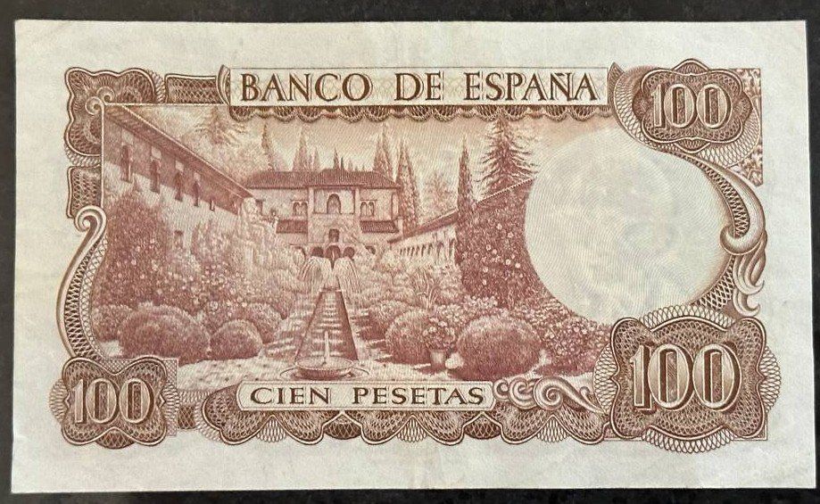 Banconote: Spanien 100 Peseten Banknote von 1970, Manuel de Falla – Usato da Beringen venduto da Mantafisch1 1