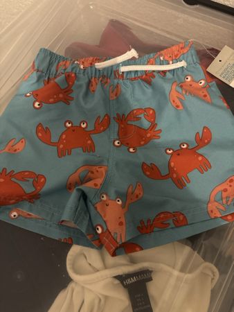 Badehose Krabben blau Grösse 74 neu mit Etikett