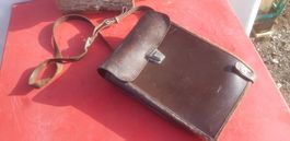 Militär Feldpost Ledertasche