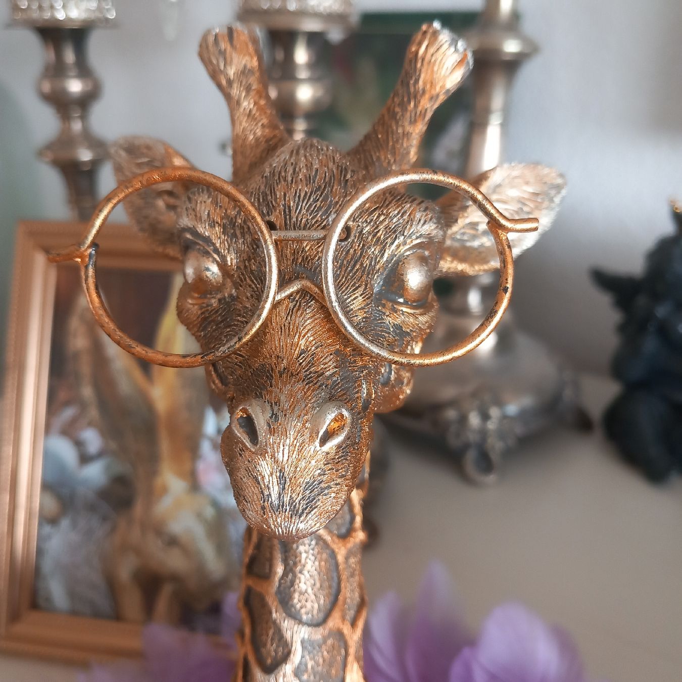 Statuette: Deko: Goldiger Giraffe – Usato da Aegerten venduto da gismolini 1