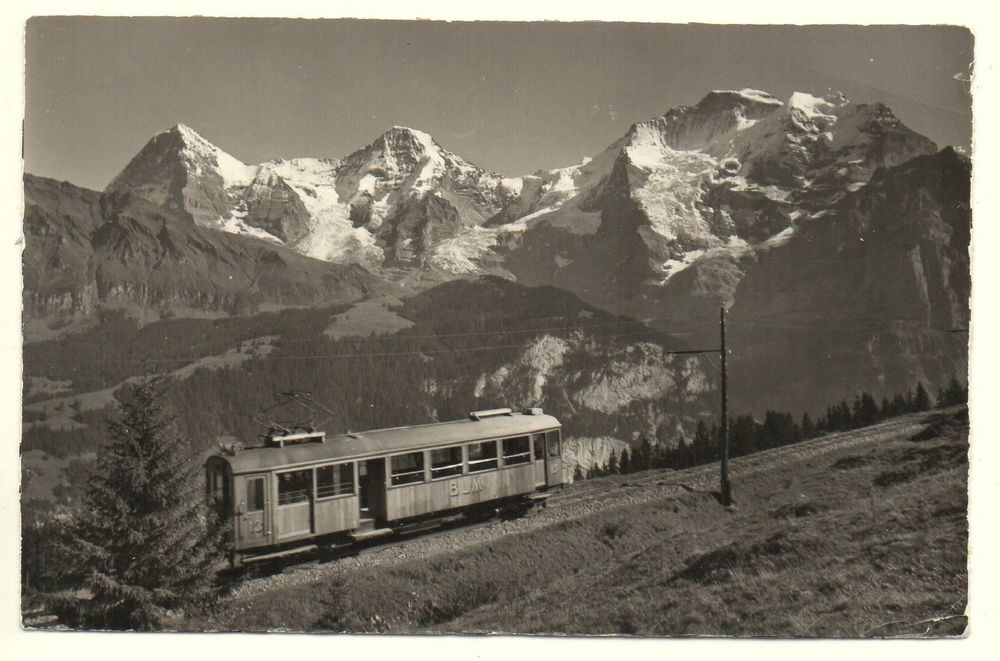 Die MÜRRENBAHN bei Mürren, Eiger, Mönch u. Jungfrau (Gebraucht) in Jona ...