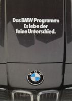JAHRES PROGRAMM | BMW - ALLE MODELLE & M1 | AB 02.1980 - DE