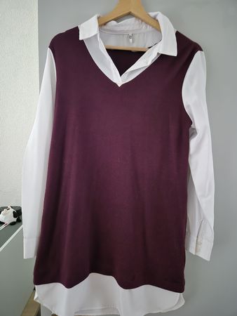Hemdblusenkleid JDY Bordeauxrot Grösse S guter Zustand