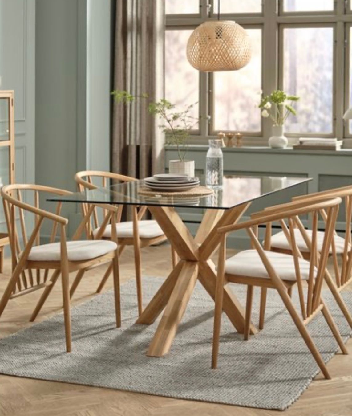 Jysk Tables: Glastisch Eiche 160x90 – D'occasion à Oberrieden par mari_na.suisse 2