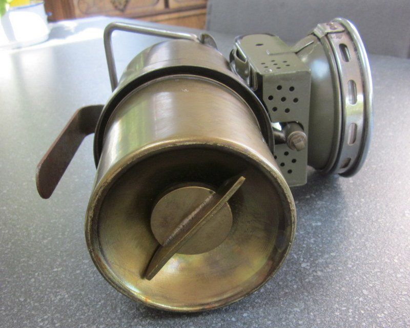 Schweizer Armee Lampade: Karbidlampe, Acetylenlampe Funker, Schweizer Armee – Usato da Bischofszell venduto da raika 9
