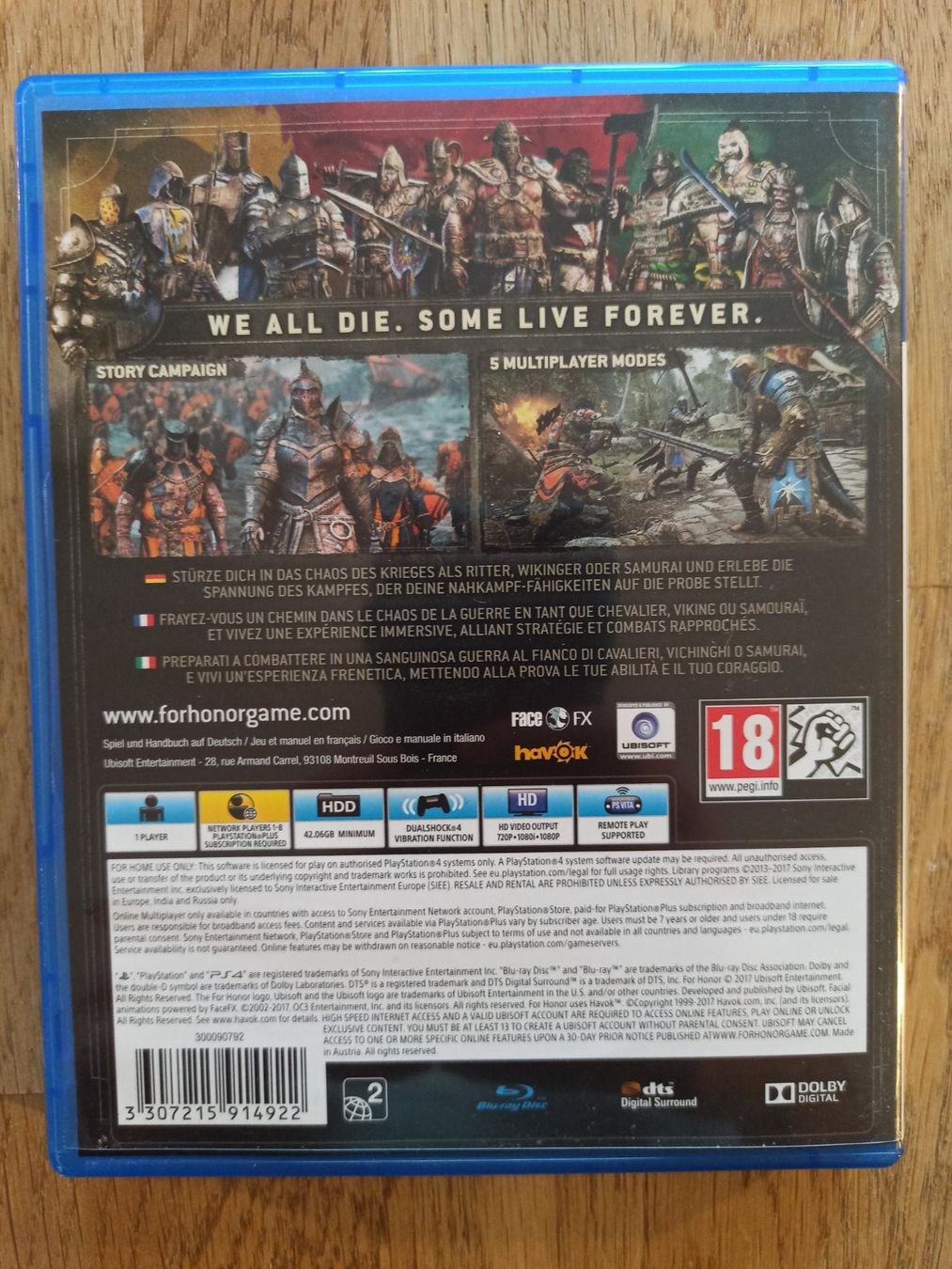Spiele: For Honor PS4 / PS5 – Gebraucht aus Oberweningen von mar_87mx 1