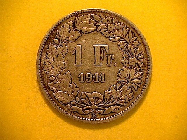 Tutti le monete: 1 Fr. 1911 – Usato da Buchs AG venduto da Ged8