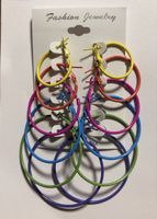 Colourful Hoop Earring Set