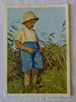 AK PRO JUVENTUTE, Knabe im Schilf, Riggenbach