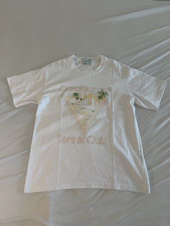 T-Shirt Casablanca Tennis Club weiss Grösse M 