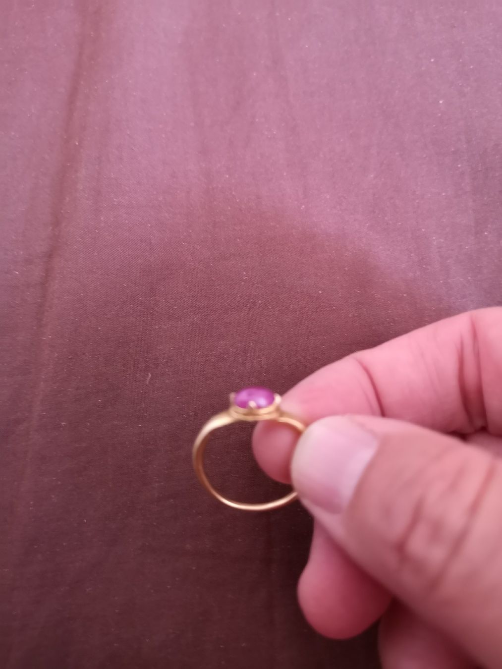 Ringe: Ring 22 Karat Gold mit Rubin Cabochon – Gebraucht aus Samedan von sowaw 4
