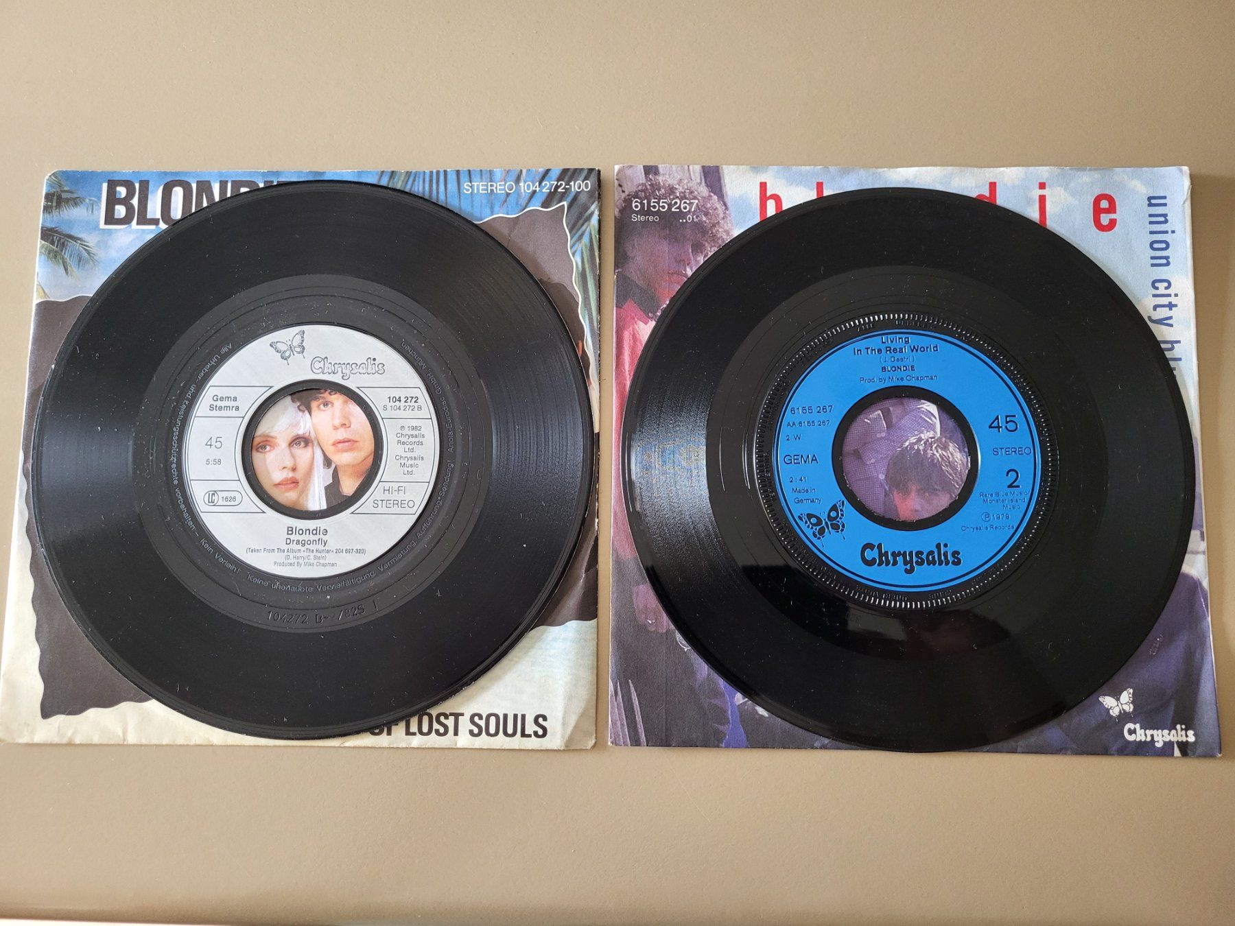 Dischi in vinile: BLONDIE - 4 Vinyl Singles - 1978 bis 1982 - Musikboxfutter – Usato da Wilen b. Wollerau venduto da 4banger 3