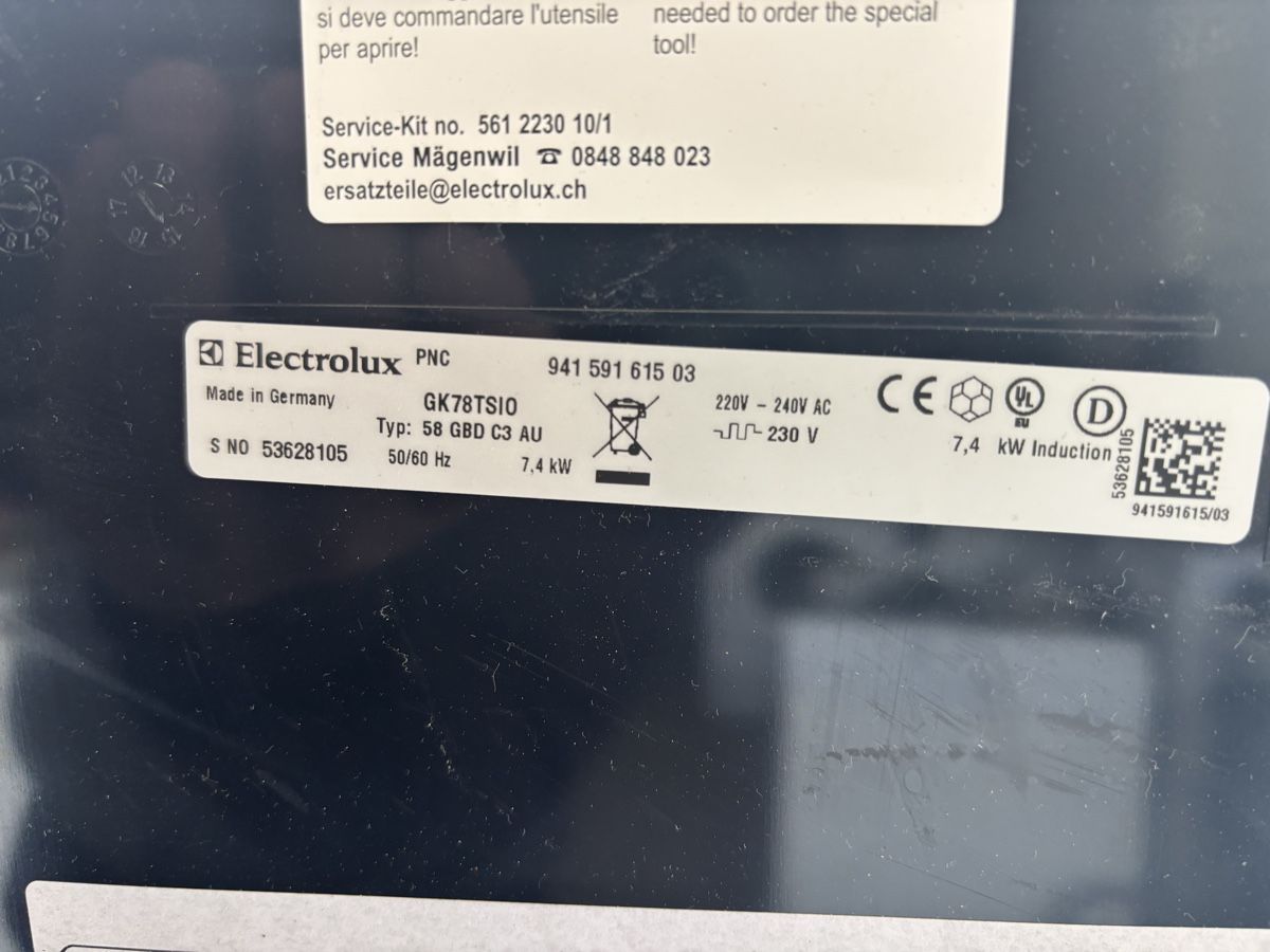 Electrolux Cucine: Herd Elektrolux Induktionen  – Nuovo (secondo la descrizione) da Birmensdorf ZH venduto da ShoopAgent8903 5