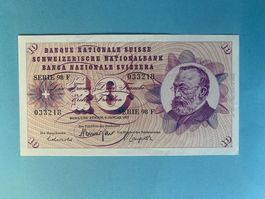 10 Francs - 6. Januar 1977 Gottfried KELLER - Vorzüglich/SUP