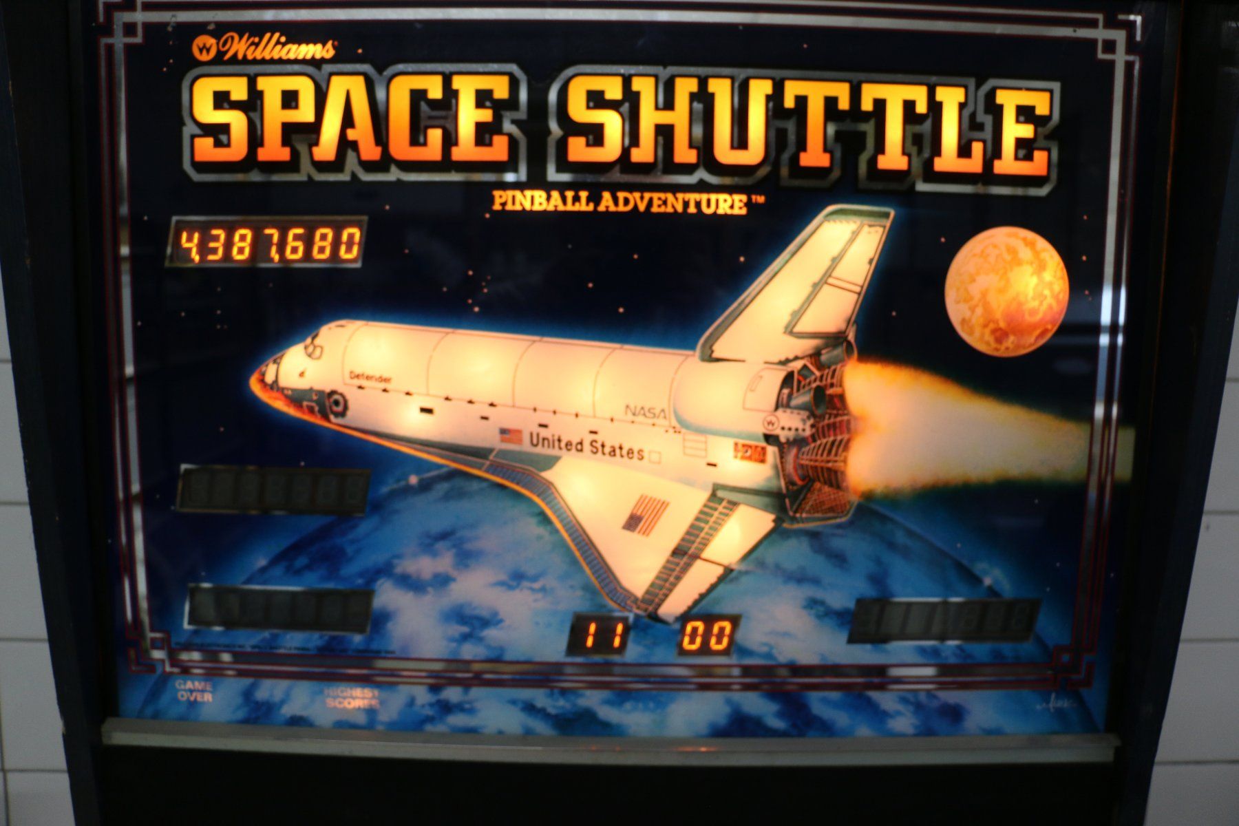 Williams Flipper: Flipperkasten Space Shuttle - Williams 1984 – Usato da Galgenen venduto da Fx122