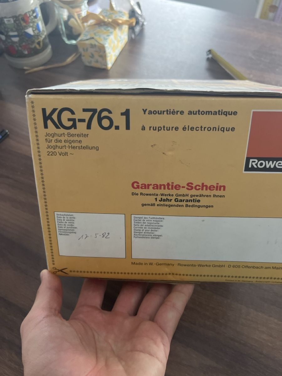 Rowenta Appareils de cuisine: Joghurt-Bereiter Automatic Neue Rowenta – Neuf (Voir description) à Stein AG par bri_2s62 3